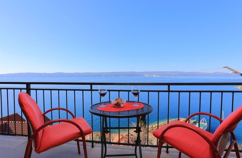 Mimice Apartment | Two bedroom apartment with terrace and sea view Mimice, Omiš (A-7522-d)