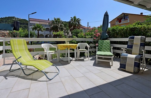 Rab Apartment | Two bedroom apartment with balcony Barbat, Rab (A-24547-b)