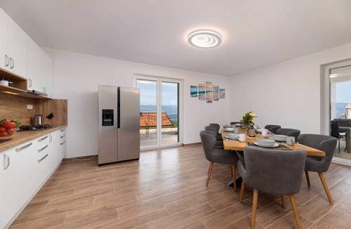 Vrbnik Villa | Villa Andreja – Stylish Oasis with Heated Pool & Sea View