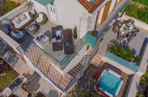 Rogac Villa | Villa Ivana Solta Island - Jacuzzi, sea view, walking distance to pebble beach