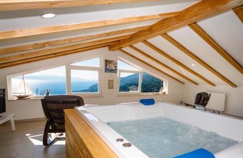 Veprinac Villa | Villa Ivetta for 10 people near Opatija with sea view & children playground