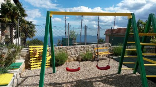Veprinac Villa | Villa Ivetta for 10 people near Opatija with sea view & children playground