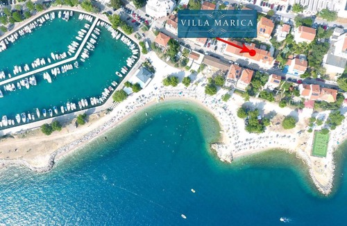 Crikvenica Apartment | Villa mit Whirlpool für 32 Per