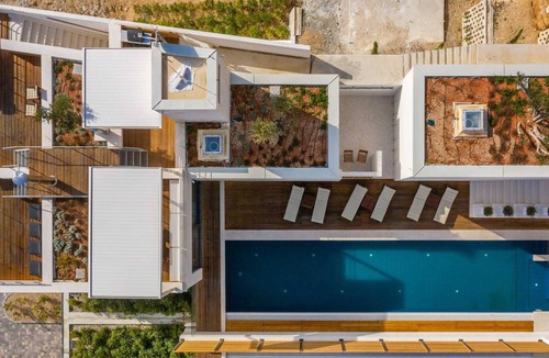 Marusici Villa | Villa Safira - modern villa with heated pool, gym, sauna, jacuzzi and sea views by MyWaycation