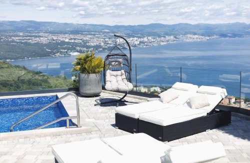 Veprinac Villa | Villa White Pearl Opatija Luxury Stay with Pool and Sea View