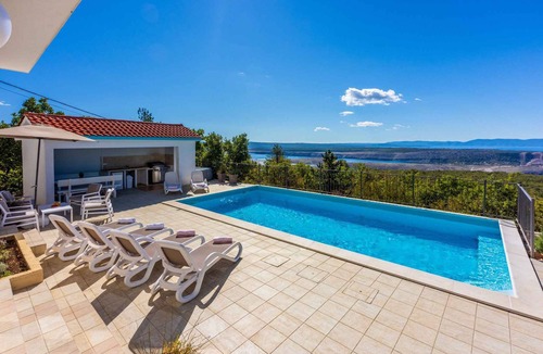 Smrika Villa | Villa with outdoor pool and panoramic views