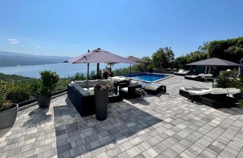 Veprinac House | White Pearl Diamond Opatija, Luxury Villa, Meerblick, beheizter Pool