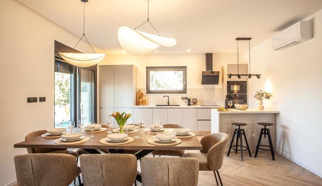 2026 Brand New - Villa Orkula Rab with Heated Pool, Gym & Sea View