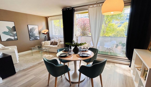 3-room apartment for 4 people with balcony