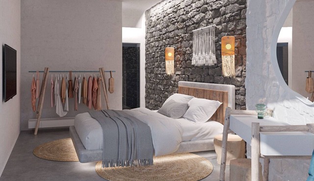 Aisio Suite | walk out Sea View patio with Private Heated Pool