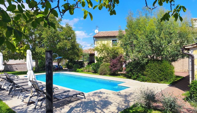 Charming Villa with Pool in a Tranquil Village, Just 15km from the Sea