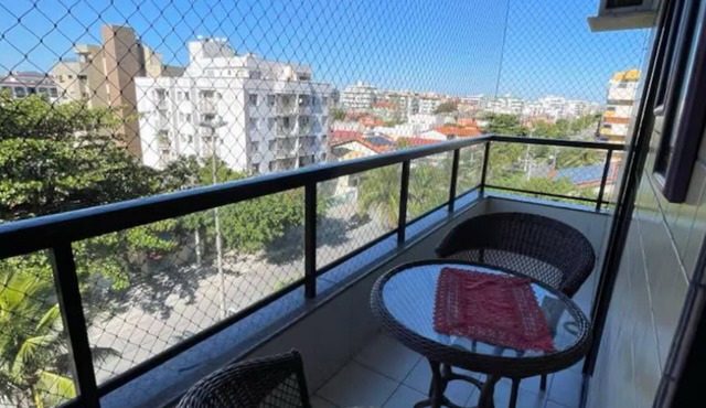 Cozy 2-bedroom apartment in charming Braga Cabo Frio with AC, WiFi