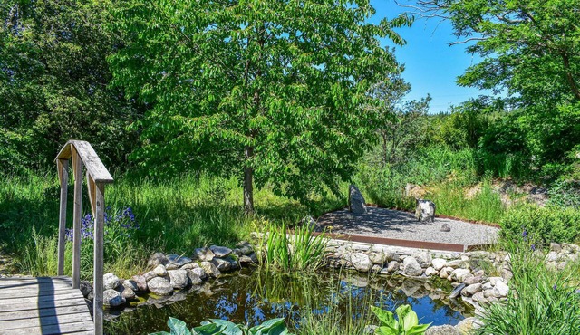 Enjoy refreshing dips in the pool in this vacation home.