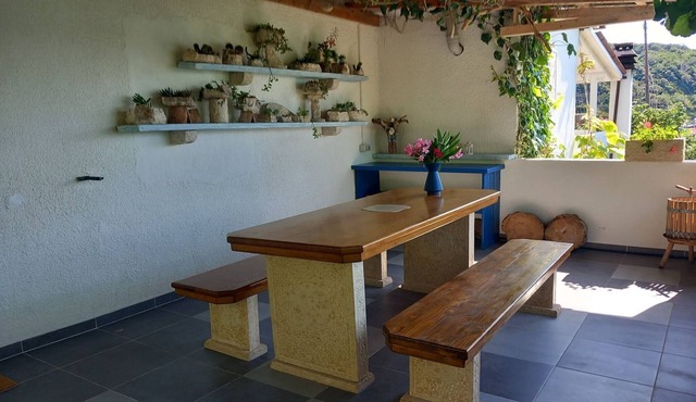 Guest House Green Corner Supetarska Draga - Studio Apartment with Terrace And Sea View