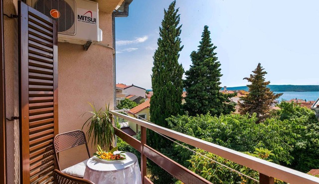 Holiday apartment mit Balkon und Meerblick