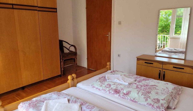 Holiday apartment with balcony and assembly pool