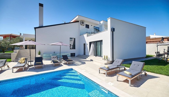 Irresistible villa with large pool, billiards, darts
