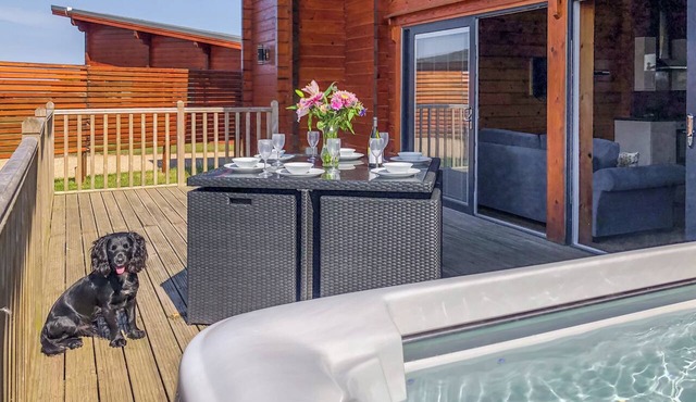 Luxurious and contemporary Finnish log lodge.