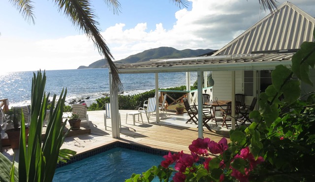 Luxurious Oceanfront Villa with Stunning Views Over Montserrat