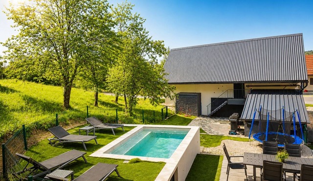 Luxury forest home with private pool, jacuzzi, sauna and playground