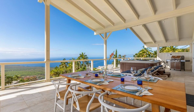 Luxury Magic Oceanview Home – Huge Terrace under roof & Hot Tub