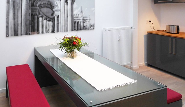 Modern double room at the Holy See