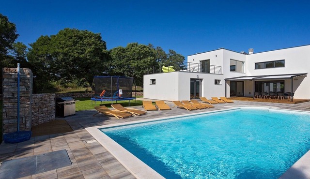 Modern villa with large pool in a quiet place in Istria