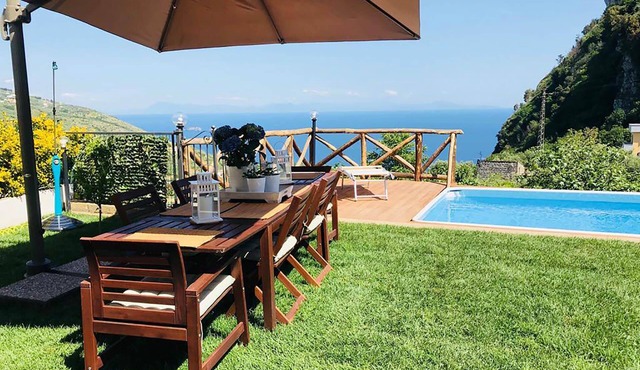 My Rental Homes - Villa del Saraceno with sea view and salt water swimming pool