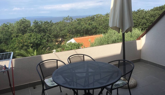 One bedroom apartment with terrace and sea view Potočnica, Pag (A-4096-a)