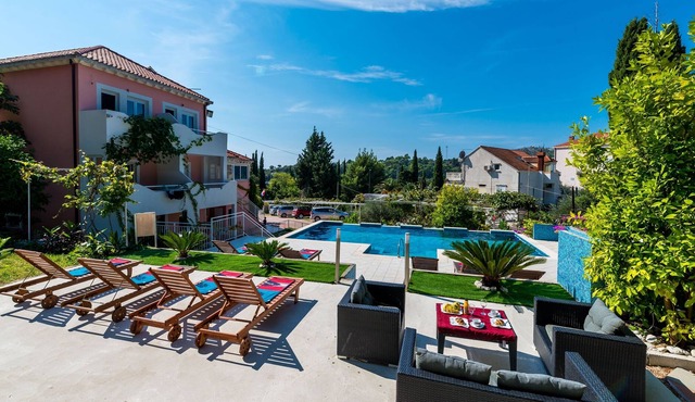 One bedroom apartment with balcony and sea view Mlini, Dubrovnik (A-8579-c)