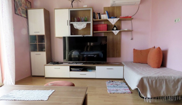 One bedroom apartment with a swimming pool Barbat, Rab (A-4988-b)