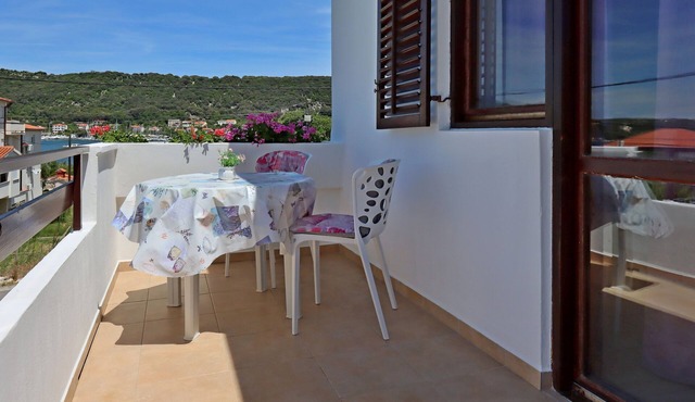 One bedroom apartment with terrace and sea view Supetarska Draga - Donja, Rab (A-5030-c)