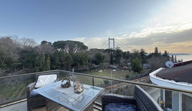 Panoramic Bosphorus View Terrace Flat