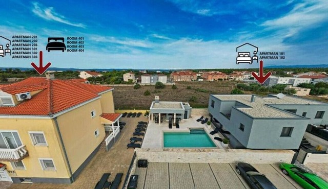 Room in Zaton (Zadar) with Seaview, Terrace, WIFI, Washing machine (4141-7)
