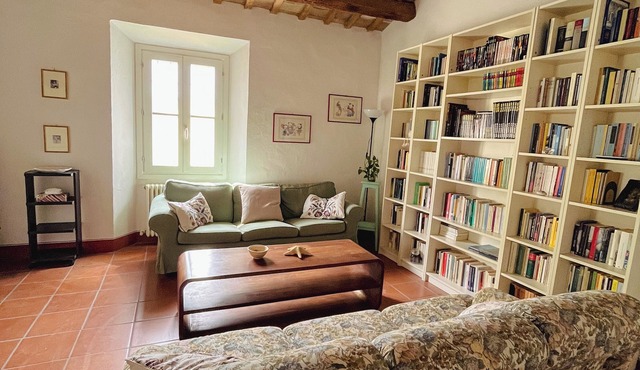 Rustic upper floor of a country villa in the heart of Italy