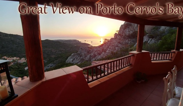 Sea View & Breathtaking Landscape at Charming Cosy House, Porto Cervo 2km