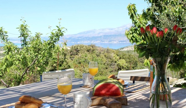 Secluded family friendly house Pražnica, Brač (K-18347)