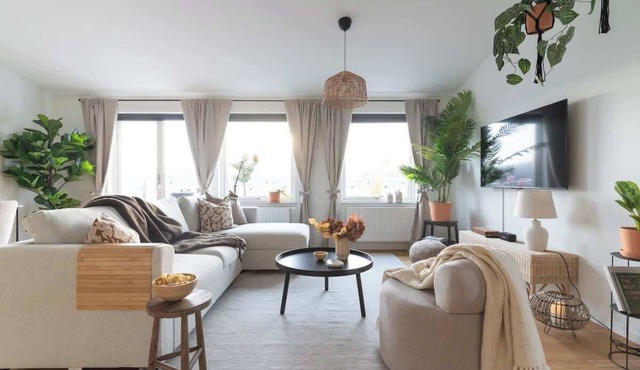 Spacious Home with Workspace and Cozy Balcony