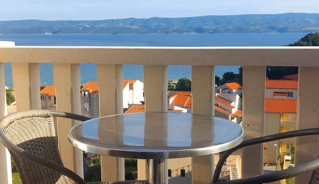 Studio apartment in Duće with Seaview, Balcony, Air condition, WIFI (122-8)