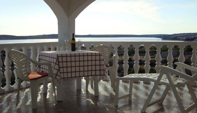 Studio flat with terrace and sea view Kustići, Pag (AS-6392-a)