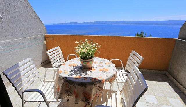 Studio flat with terrace and sea view Marušići, Omiš (AS-1024-b)