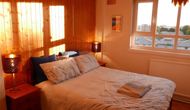 Superior double room with view over north London