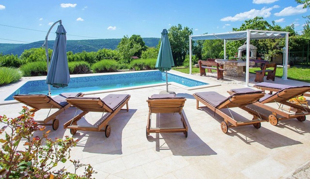 Surrounded by beautiful Mediterranean vegetation and the crystal clear sea