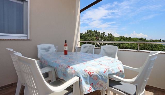 Two bedroom apartment with terrace and sea view Potočnica (Pag) (A-21446-a)
