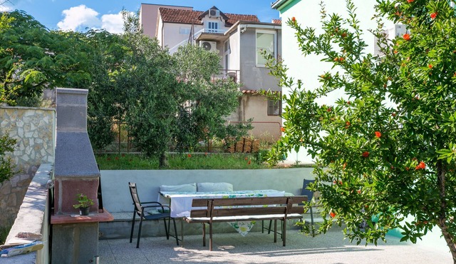 Two bedroom apartment with balcony and sea view Marina, Trogir (A-20016-a)