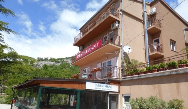 Two bedroom apartment with balcony and sea view Senj (A-25395-b)