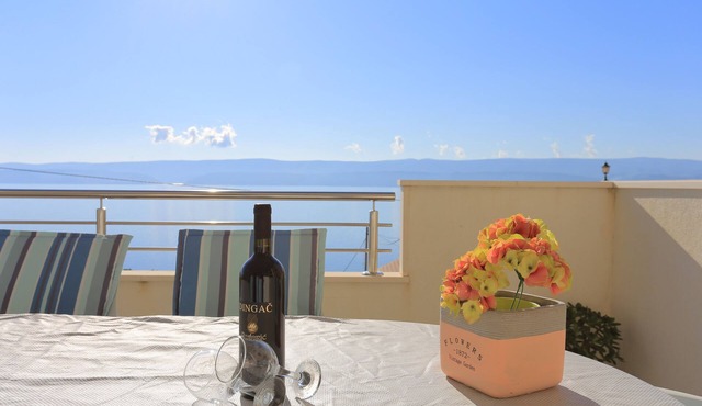 Two bedroom apartment with terrace and sea view Stanići, Omiš (A-2764-a)
