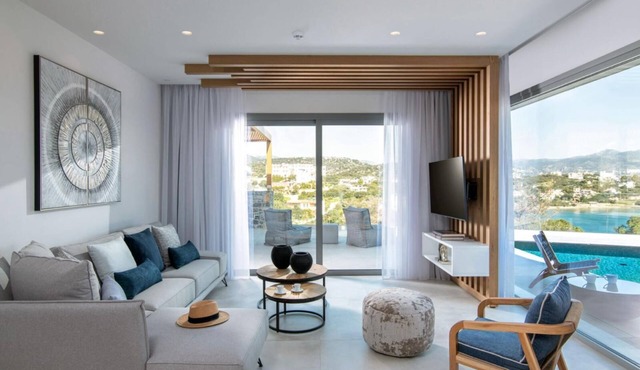 Villa Anemos Heated pool
