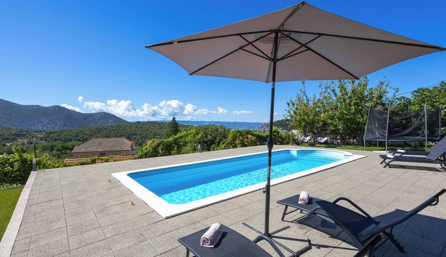 Villa Pocelje a beautiful view of nature and sea.