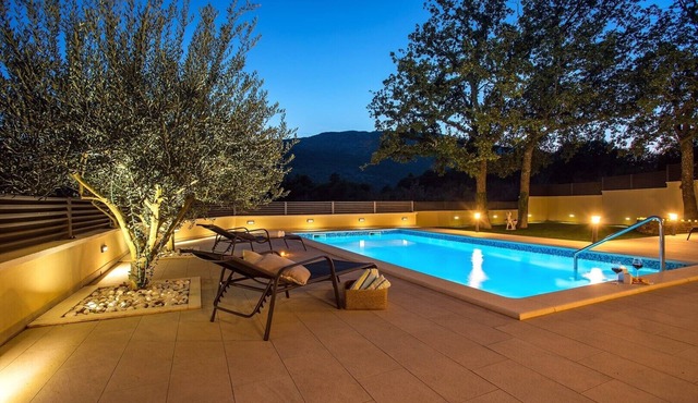 VILLA SKURA- private heated pool 32m2, summer kitchen, 4 bedrooms, garden
